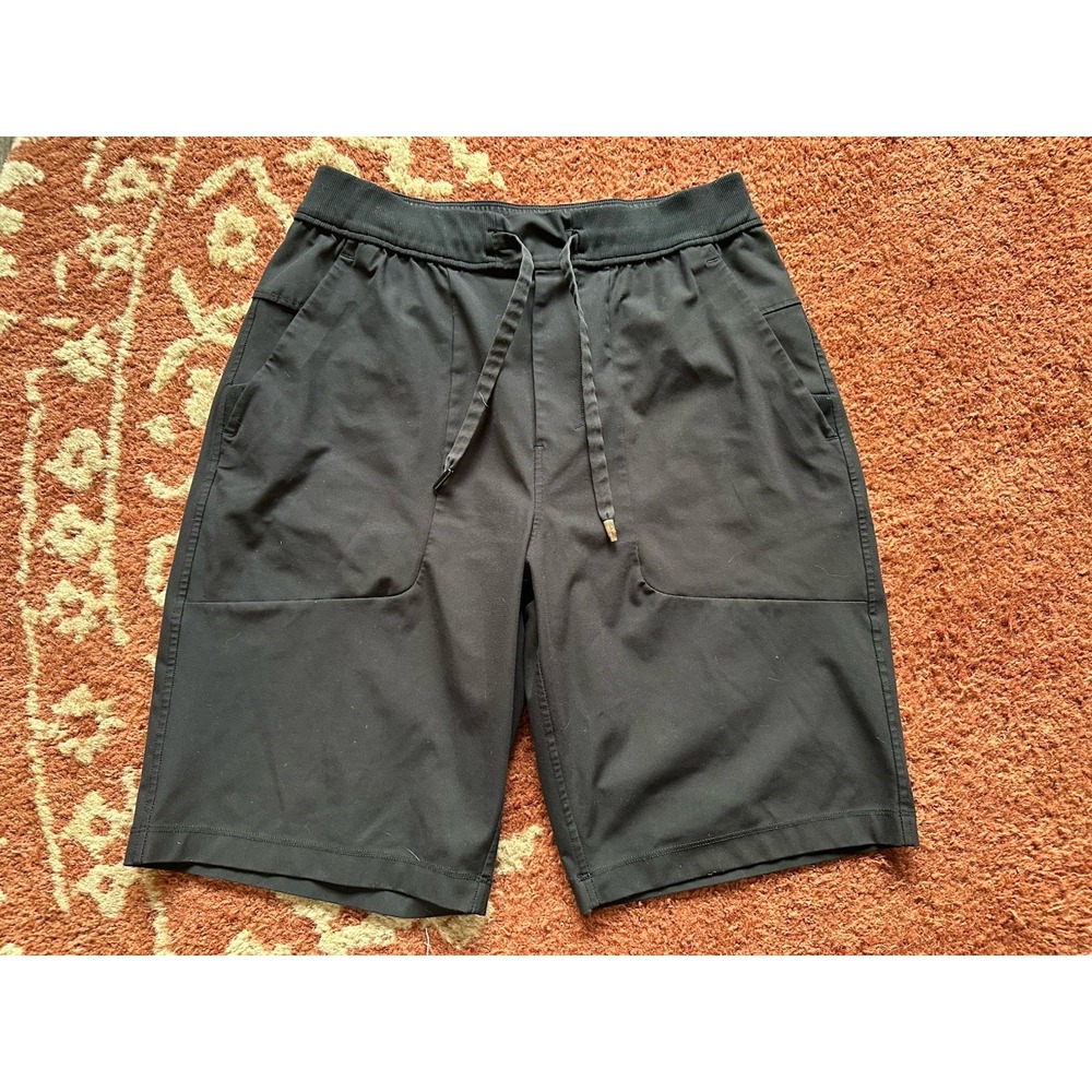 Lululemon Black The Long Weekend Lined 10"‎ Casual Athletic Shorts M Medium